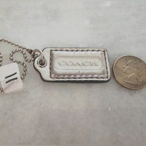Coach Leather Hang Tag